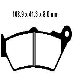 EBC BRAKE PAD SET ORGANIC FA209/2