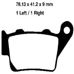 EBC BRAKE PAD SET ORGANIC FA213